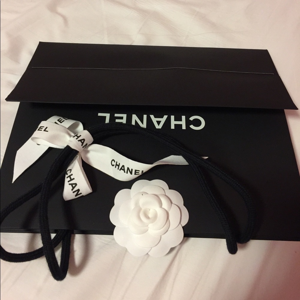 Signature Chanel camellia packaging